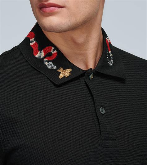 gucci shirts with the snakes on them|gucci polo snake collar.